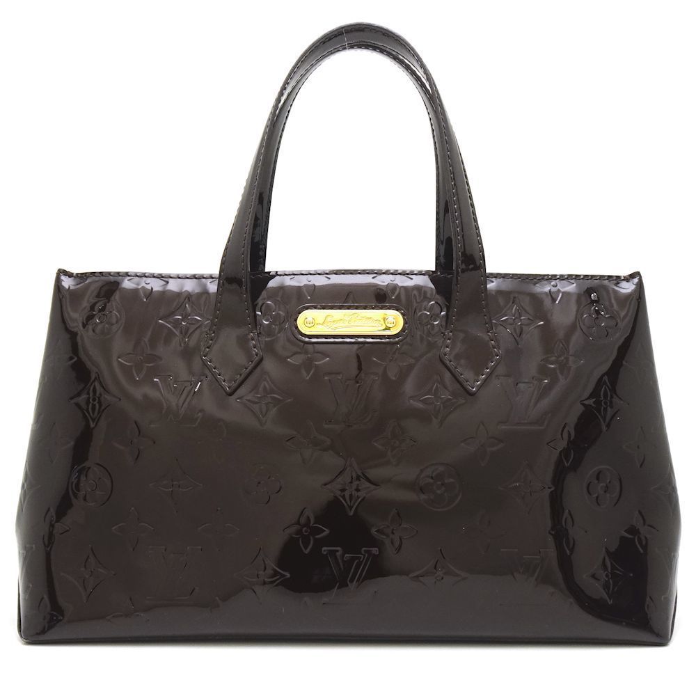 Louis Vuitton Vernis Wilshire PM Amaranto Tote Bag Handbag